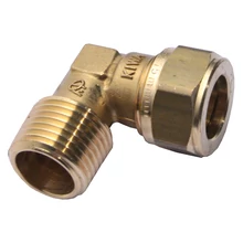 GENERAL FITTINGS réz roppantógyűrűs könyök belső menettel (12-28 mm-ig)