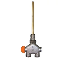 HERZ VUA-40 egyenes kétcsöves M28x1,5 termosztatizálható szelep, törülközőszárító radiátorokhoz (merülőcsővel l = 150 mm)