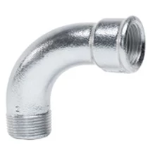 Horganyzott menetes ívidom 90° külső-belső menettel (1/2"-2"-ig)