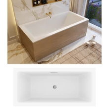 Sabina Pro Slim matt egyenes akril kád