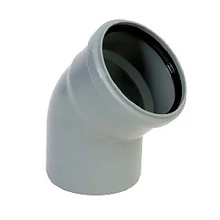 PVC lefolyó könyök idom 45° (ívidom)