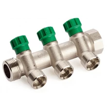 GENERAL FITTINGS szelepes osztó krómozott 1"xEK (2-4 körig)