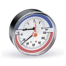 Watts thermomanométer hátsó csatlakozású (4 bar, 120°C)