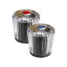 Kristály gomb 3/8″ , ricnis (piros)
