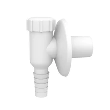 Falonkívüli mosó-, és mosogatógép szifon, fehér (32 mm)