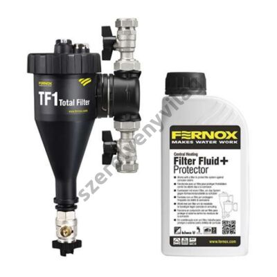 FERNOX TF1 TOTAL FILTER hidrociklonikus és mágneses vízszürő 22mm, 28mm, 3/4", 1"