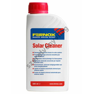 FERNOX SOLAR CLEANER 500ml (Szolar rendszer tisztító koncentrátum) napkollektoros rendszerekhez 25 liter vízhez