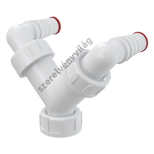 ALCAPLAST P148Z dupla csonk G1"/17–23, visszacsapó szelepekkel