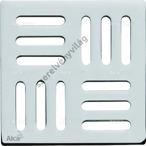 ALCAPLAST MPV001 design rács 102 × 102 mm rozsdamentes