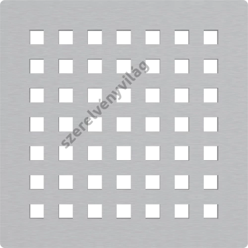 ALCAPLAST MPV014 rozsdamentes rács a rozsdamentes padlóösszefolyókhoz 102 × 102 mm