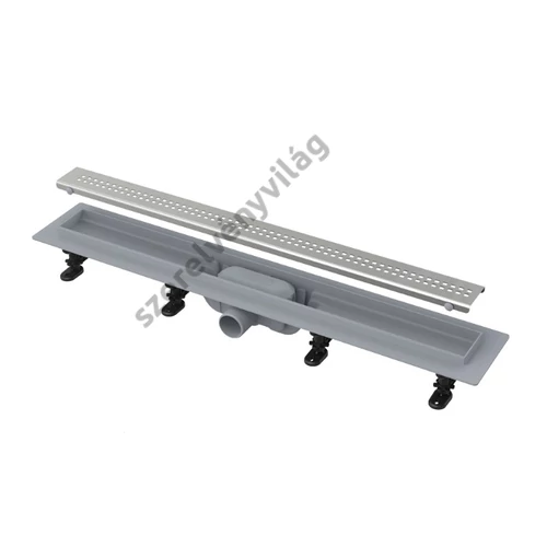 ALCAPLAST APZ9 SIMPLE műanyag zuhanyfolyóka fém ráccsal kocka mintával (550-950 mm)