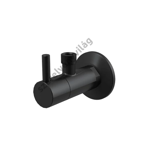 ALCAPLAST ARV001-BLACK sarokszelep szűrővel1/2" × 3/8" ,fekete-matt