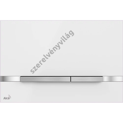 ALCAPLAST STRIPE WHITE nyomólap rozsdamentes-fehér fényes