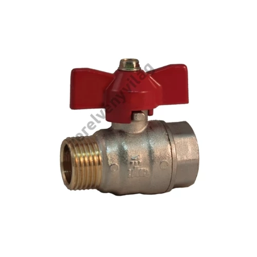 BIANCHI fix kb golyóscsap külső-belső menettel (fix külső menettel) T-karos (PN 25) 1/2"-1"-ig