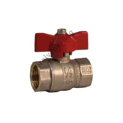 BIANCHI bb golyóscsap belső-belső menettel, T-karos (PN 25) 1/2"-1"-ig