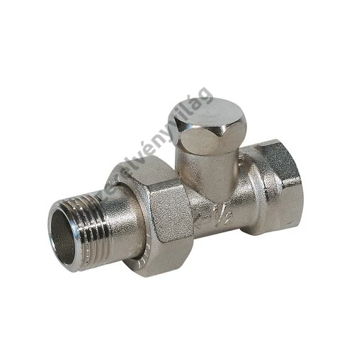 BIANCHI visszatérő radiátorszelep egyenes, belső menettel 3/8"-1/2"-ig