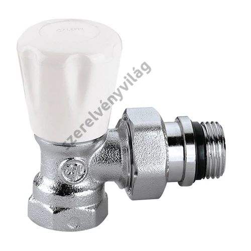 CALEFFI kézi radiátorszelep sarok 1/2"-os belső menettel