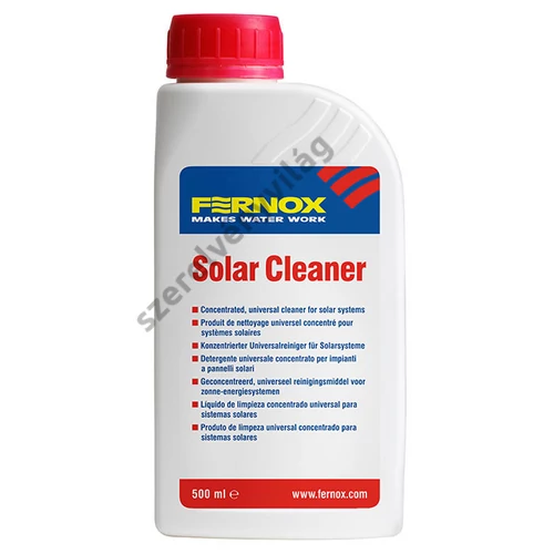 FERNOX SOLAR CLEANER 500ml (Szolar rendszer tisztító koncentrátum) napkollektoros rendszerekhez 25 liter vízhez