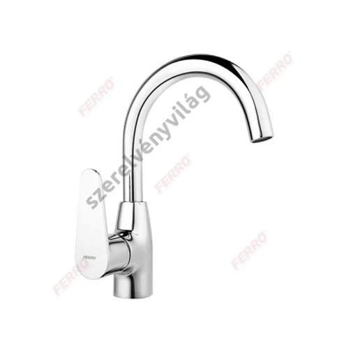 FERRO ALGEO mosdócsaptelep, álló, forgatható kifolyóval, króm