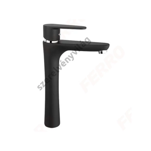 FERRO ALGEO BLACK mosdócsaptelep, álló, magasított, fekete