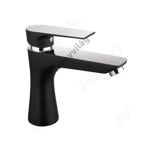 FERRO ALGEO SQUARE BLACK mosdócsaptelep, álló, fekete-króm