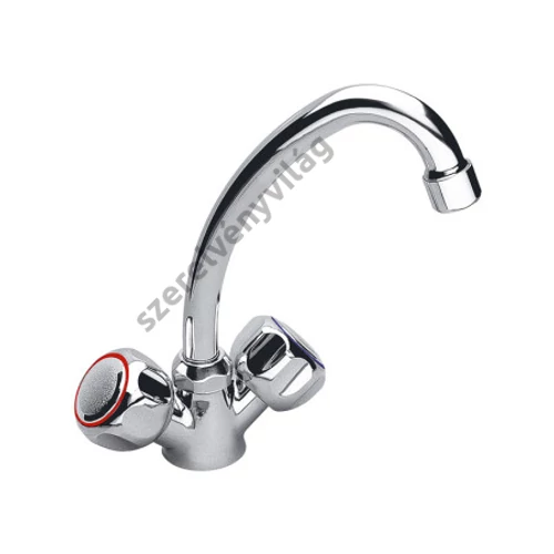 FERRO STANDARD mosdócsaptelep, álló, 2 karos, forgatható kifolyóval, króm