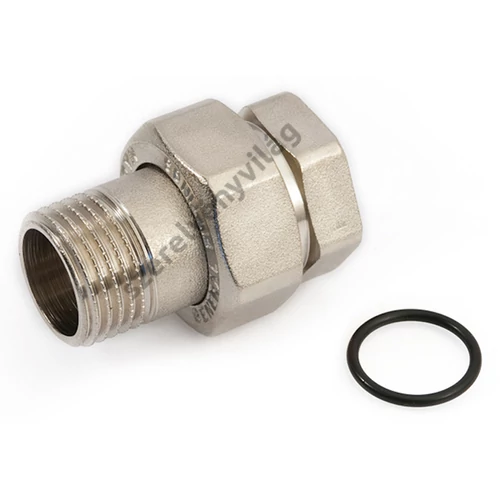 GENERAL FITTINGS nikkelezett, egyenes hollandi külső-belső menettel (kb), gumigyűrűs 3/8"-tól 2"-ig