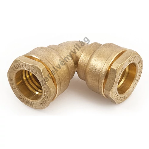 GENERAL FITTINGS réz kpe könyök tömszelencés réz szorítógyűrűvel 20-32 mm-ig (PN 16)