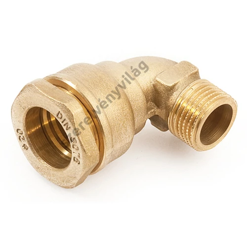 GENERAL FITTINGS réz kpe könyök külső menettel tömszelencés réz szorítógyűrűvel 20-32 mm-ig (PN 16)