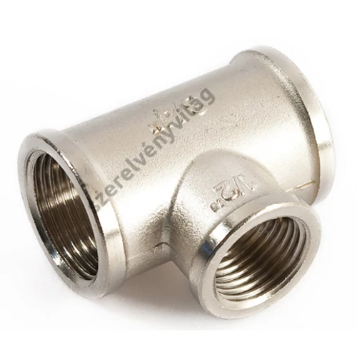 GENERAL FITTINGS nikkelezett T-idom középen szűkített 3/4"-tól 1"-ig