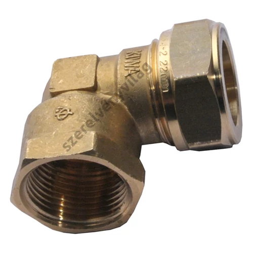GENERAL FITTINGS réz roppantógyűrűs könyök belső menettel (12-28 mm-ig)