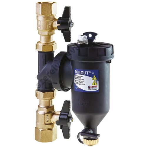 HCE DirtOut XL mágneses iszapleválasztó mechanikus szűrővel, golyóscsappal 3/4"-5/4"-ig