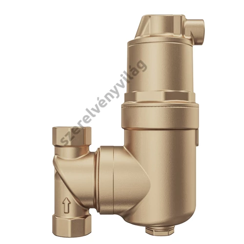 HCE PowerVent mikrobuborék-leválasztó, függőleges ágba építhető 3/4"-1"-ig