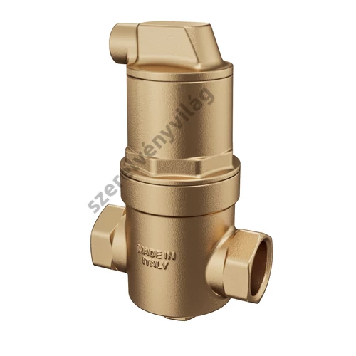 HCE PowerVent 3/4"-os mikrobuborék-leválasztó, vízszintes ágba építhető 3/4"-5/4"-ig