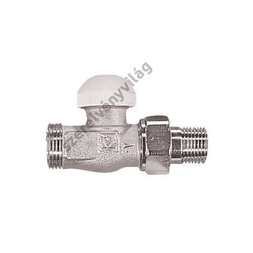 HERZ TS-90 termosztatizálható radiátorszelep egyenes 1/2", EK G3/4" külső menettel roppantógyűrűs