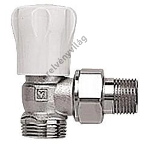 HERZ GP kézi radiátorszelep sarok 1/2", G3/4" külső menettel roppantógyűrűs