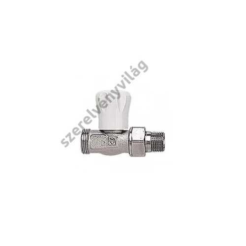 HERZ GP kézi radiátorszelep egyenes 1/2", G3/4" külső menettel roppantógyűrűs