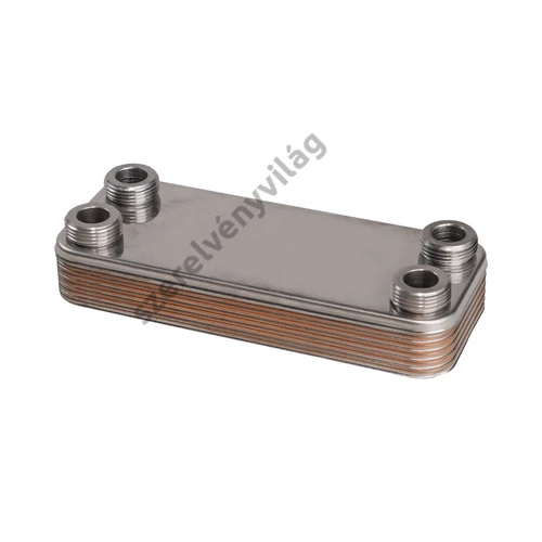 FixTrend ZB190-10 forrasztott lemezes hőcserélő, 10 lemezes, L=190mm, 4x3/4”
