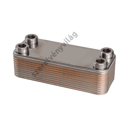 FixTrend ZB190-20 forrasztott lemezes hőcserélő, 20 lemezes, L=190mm, 4x3/4”