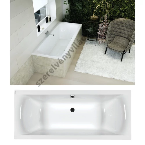 Helena egyenes akril kád