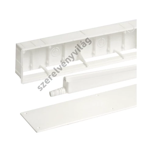 ARTIPLASTIC szerelődoboz, kondenzvíz elvezetésre, fehér, 430 x 95 x 65 mm
