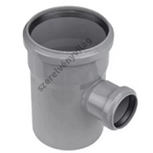 PVC lefolyó szűkített T-idom 110-50 mm (110-50-90°)