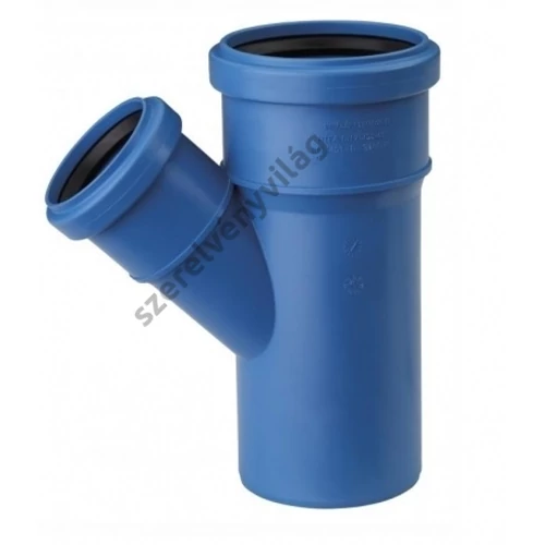 VALSIR TRIPLUS hangcsillapított szűkített elágazó idom, - 45° (32-200 mm-ig)