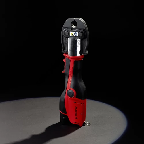 NOVOPRESS ACO103BT-0 elektrohidraulikus, akkumulátoros radiál présszerszám (akkumulátor és töltő nélkül, BLUETOOTH funkcióval, kartondobozban)