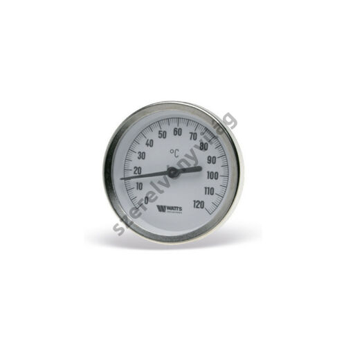 WATTS hőmérő 1/2"-os hátsó csatlakozással, T63/50-120°C