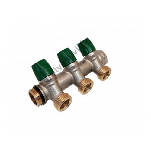 GENERAL FITTINGS szelepes osztó krómozott gumigyűrűs 1"xEK (2-4 körig)