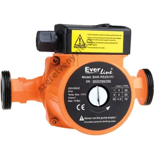 EVERLINE keringető szivattyú 25-60/180 RS25/6G