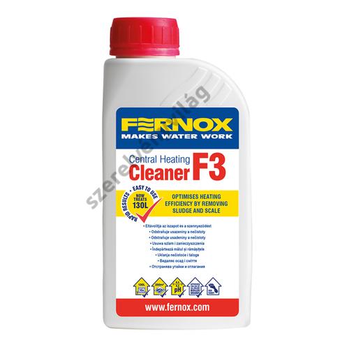 FERNOX CLEANER F3 tisztítófolyadék 500ml - tisztítószer 130 liter vízhez