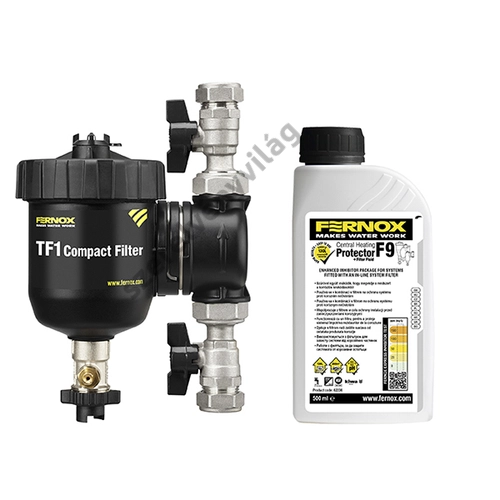 FERNOX TF1 COMPACT "kis helyigényű" nagy teljesítményű mágneses vízszürő 22mm, 3/4"-ig