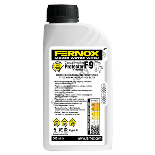 FERNOX FILTER FLUID + PROTECTOR korróziós törmelék összegyűjtéséhez 500ml - inhibitor 130 liter vízhez
